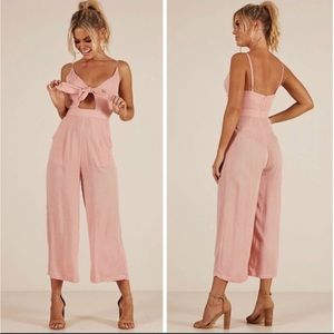Showpo blush jumpsuit